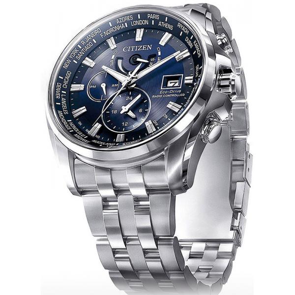 CITIZEN Elegant Weltzeit Eco Drive Solar Funkuhr, Edelstahl von CITIZEN