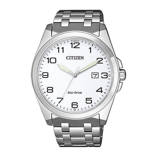 CITIZEN Klassik Eco-Drive Solaruhr mit Zahlen, Edelstahl von CITIZEN