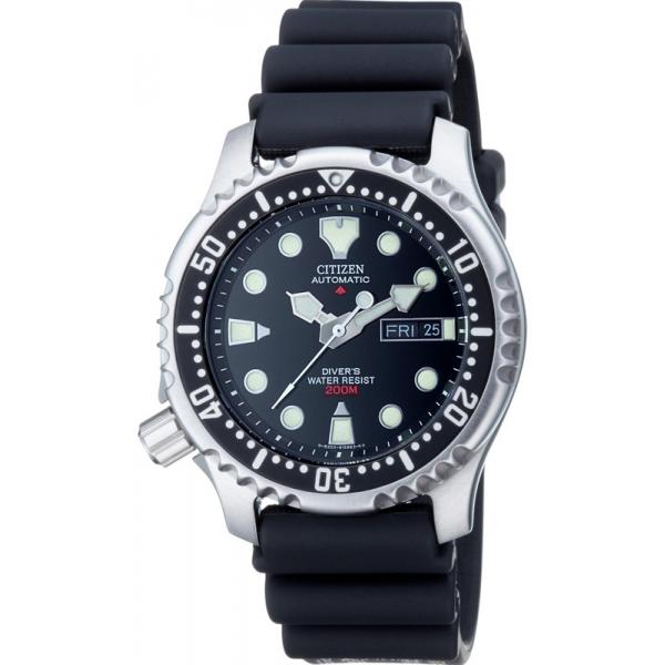 CITIZEN Promaster Diver Automatik, Taucheruhr Edelstahl schwarz von CITIZEN