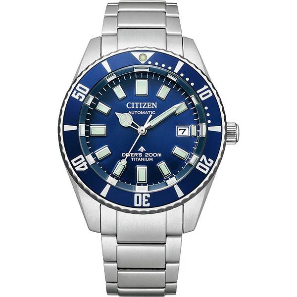 CITIZEN Promaster Diver Automatik, Taucheruhr 41 Titan blau von CITIZEN