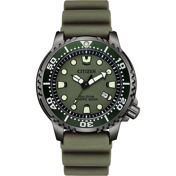 CITIZEN Promaster Eco-Drive Diver, Solar Taucheruhr, Khaki von CITIZEN