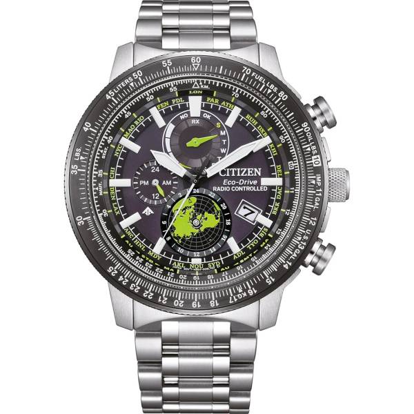 CITIZEN Promaster Geo Trecker Eco-Drive Solar Funkuhr, Edelstahl von CITIZEN