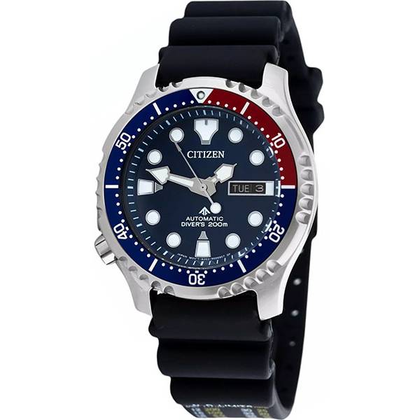 CITIZEN Promaster Diver Automatik, Taucheruhr Edelstahl schwarz-blau von CITIZEN