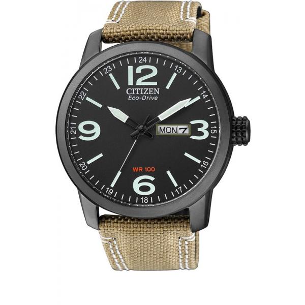 CITIZEN Fliegeruhr, TagDatum, Eco-Drive Solar, Stahl schwarz CITIZEN Fliegeruhr, TagDatum, Eco-Drive Solar, Stahl schwarz von CITIZEN