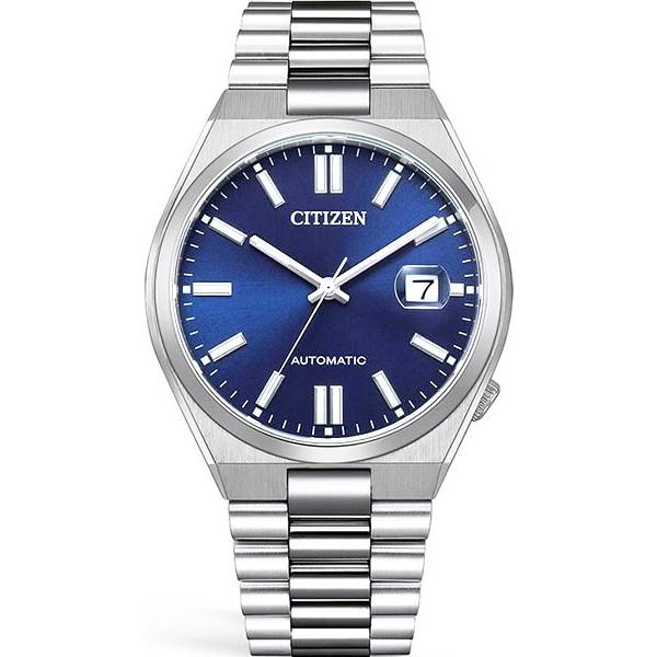 CITIZEN Tsuyosa, Retro Automatik Uhr, Stahl blau von CITIZEN