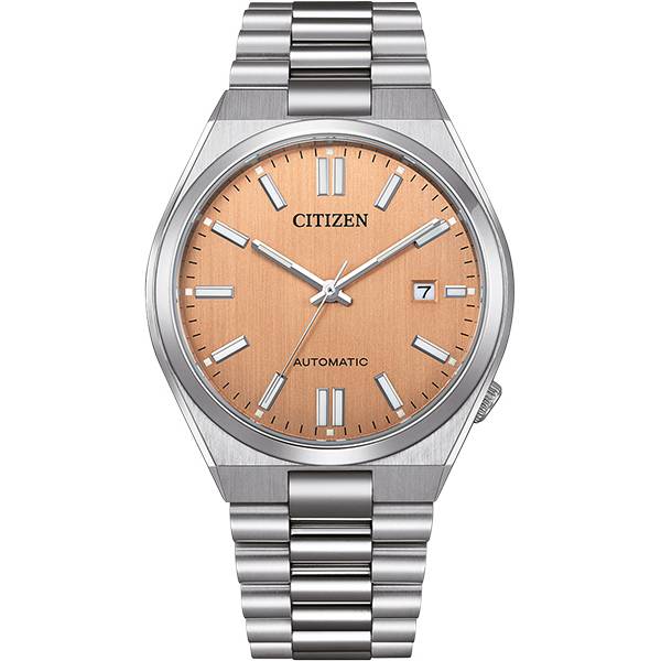 CITIZEN Tsuyosa, Retro Automatik Uhr, Stahl lachs von CITIZEN