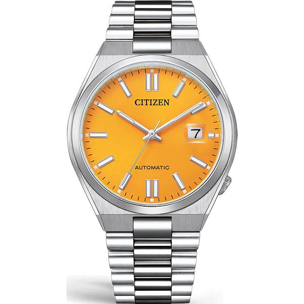 CITIZEN Tsuyosa, Retro Automatik Uhr, Stahl gelb von CITIZEN