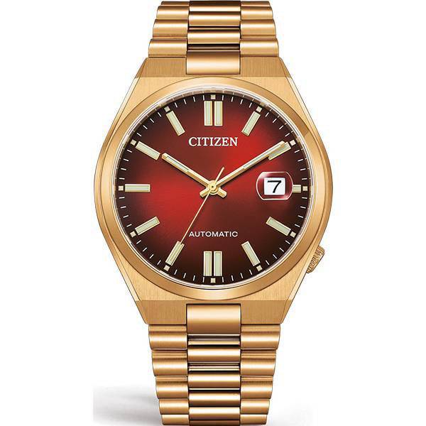 CITIZEN Tsuyosa, Retro Automatik Uhr, vergoldet rot von CITIZEN