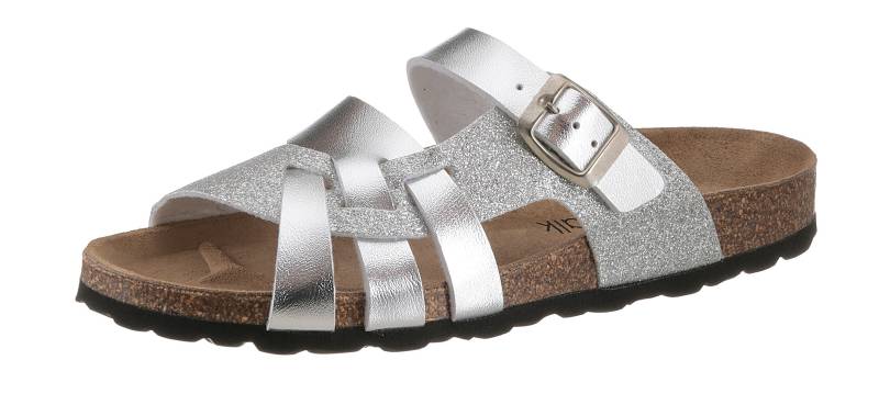 CITY WALK Pantolette, in Metallic-/Glitzeroptik von CITY WALK