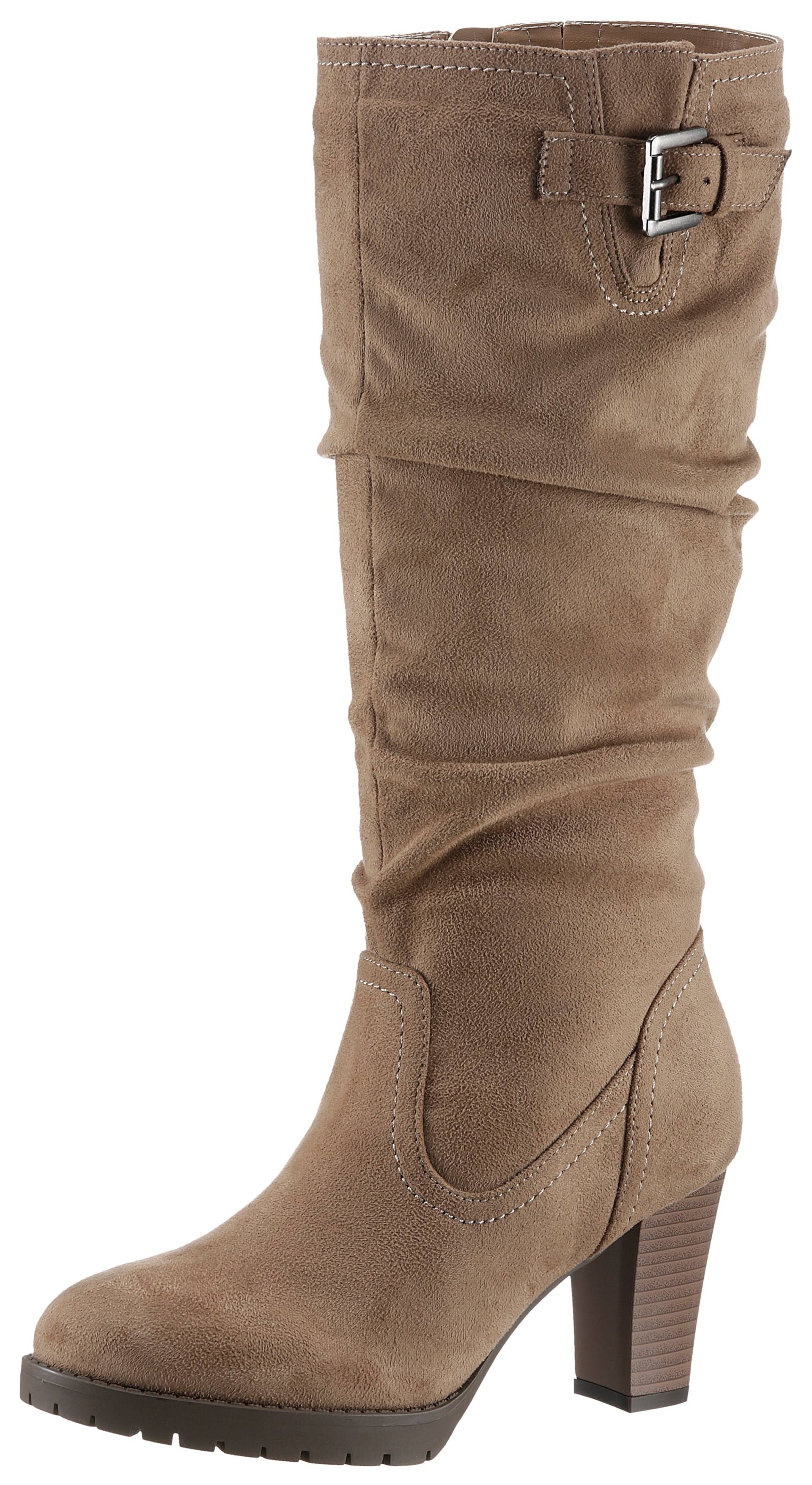 Aniston SHOES Stiefel, mit Raffungen am slouchy Schaft von Aniston SHOES