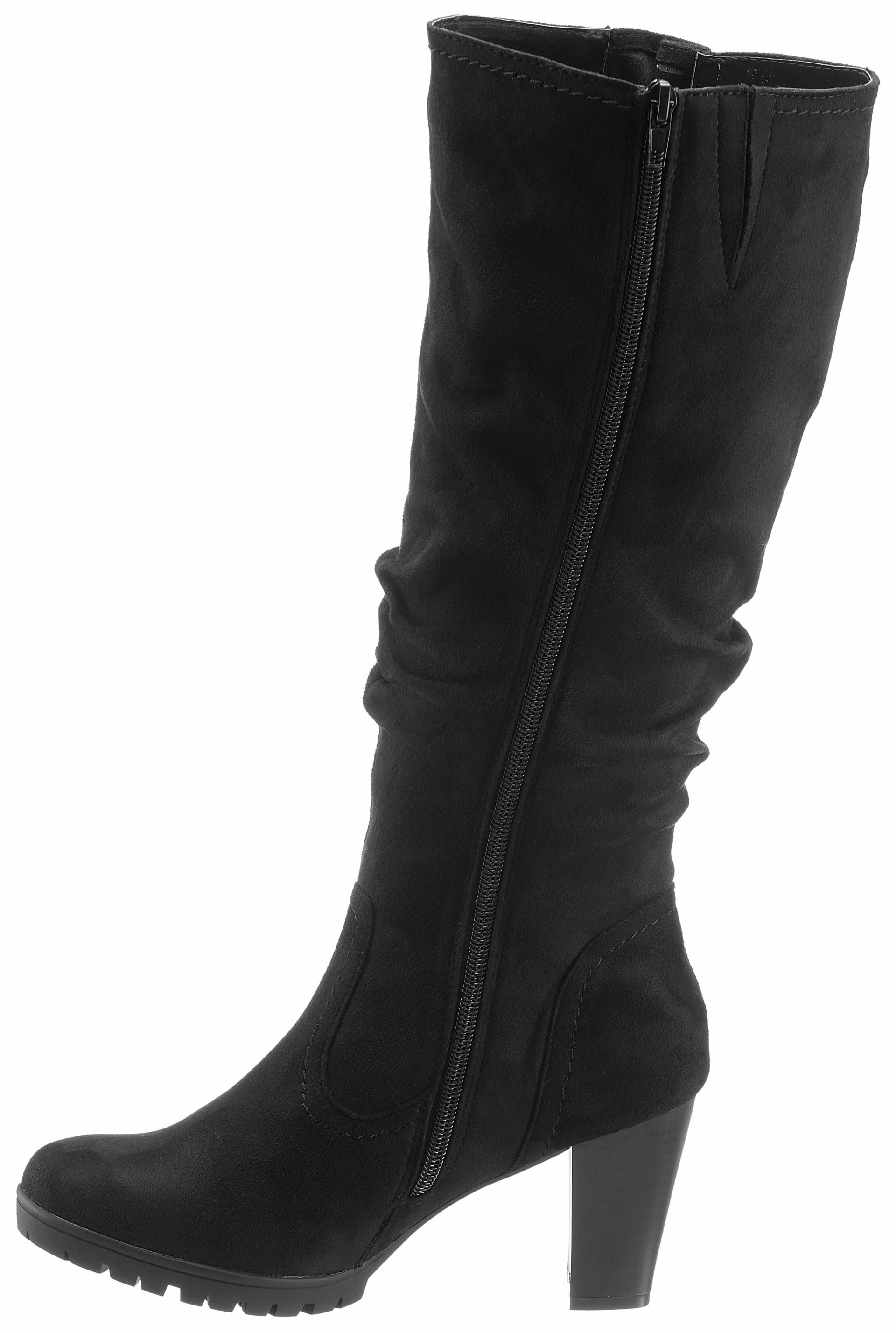 Aniston SHOES Stiefel, mit Raffungen am slouchy Schaft von Aniston SHOES