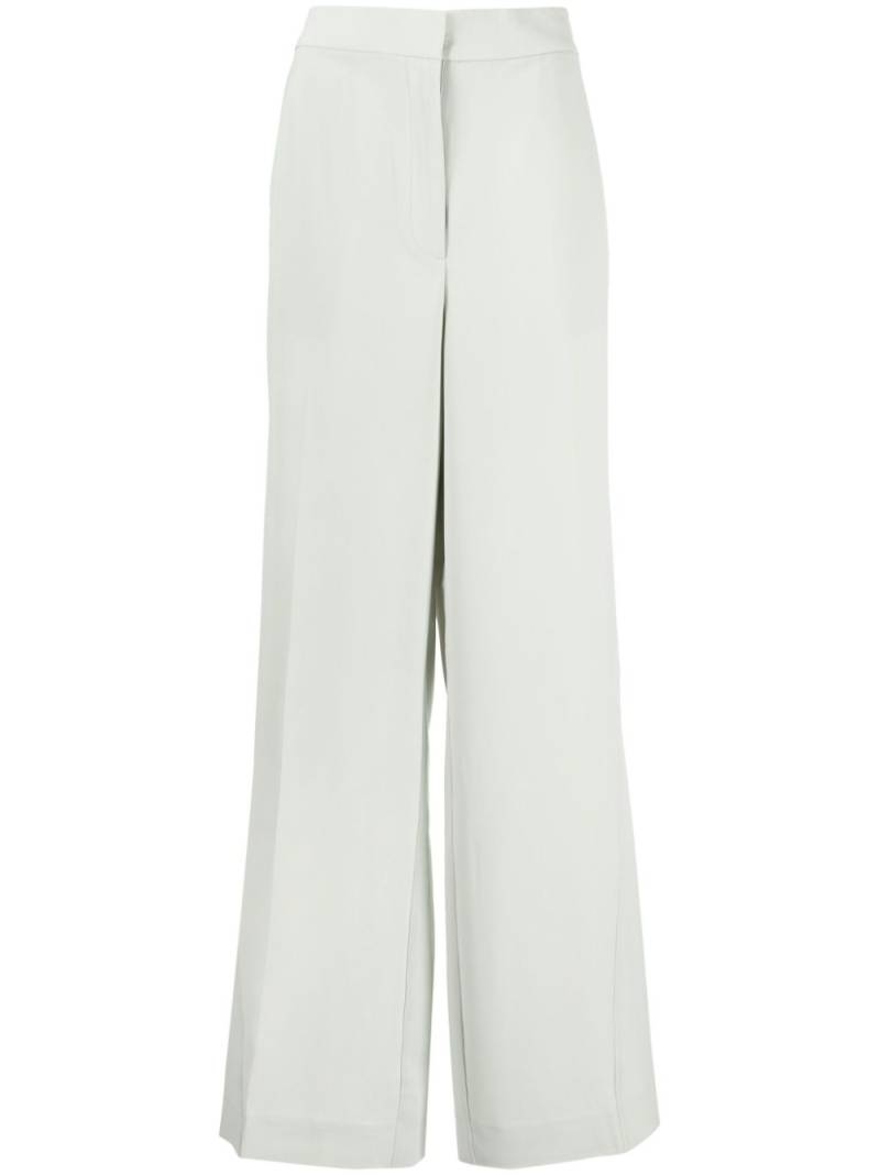 CK Calvin Klein twill wide-leg trousers - Green von CK Calvin Klein