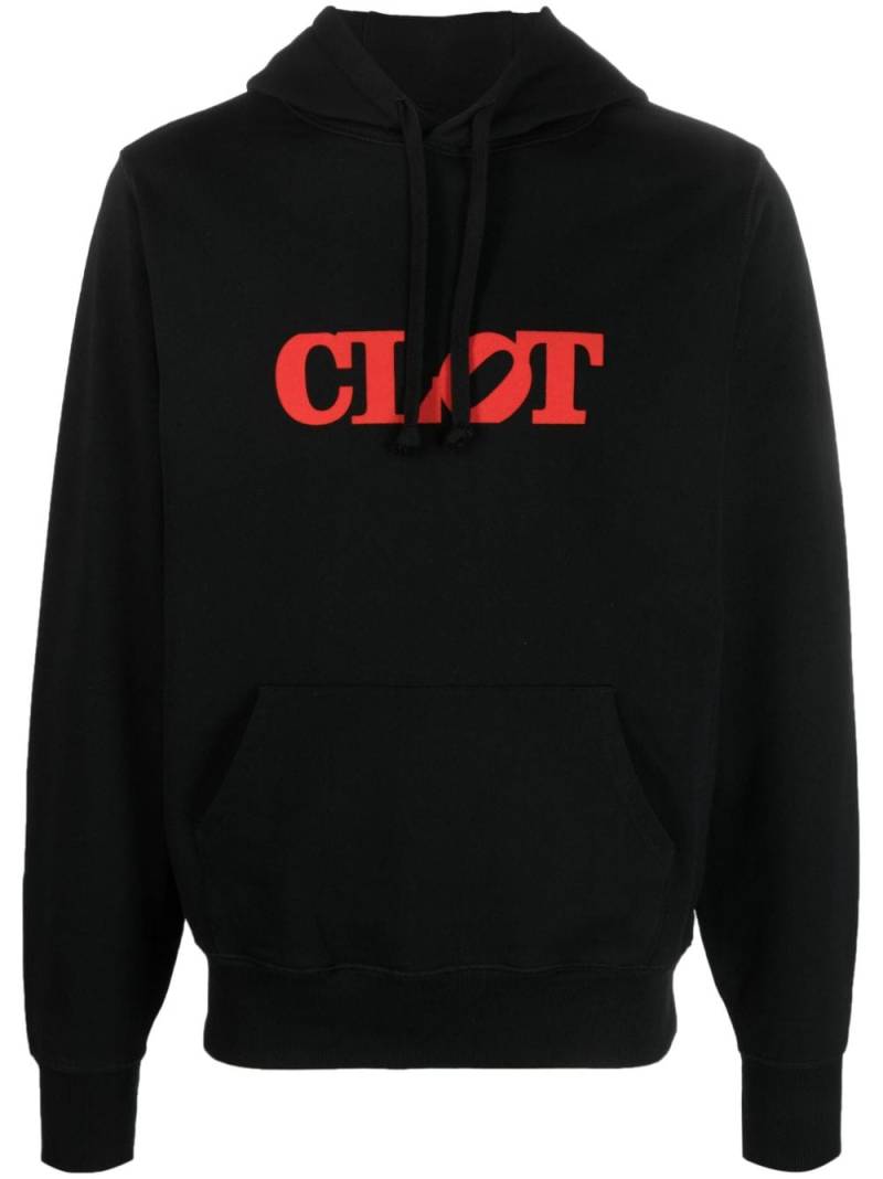 CLOT logo-print cotton hoodie - Black von CLOT