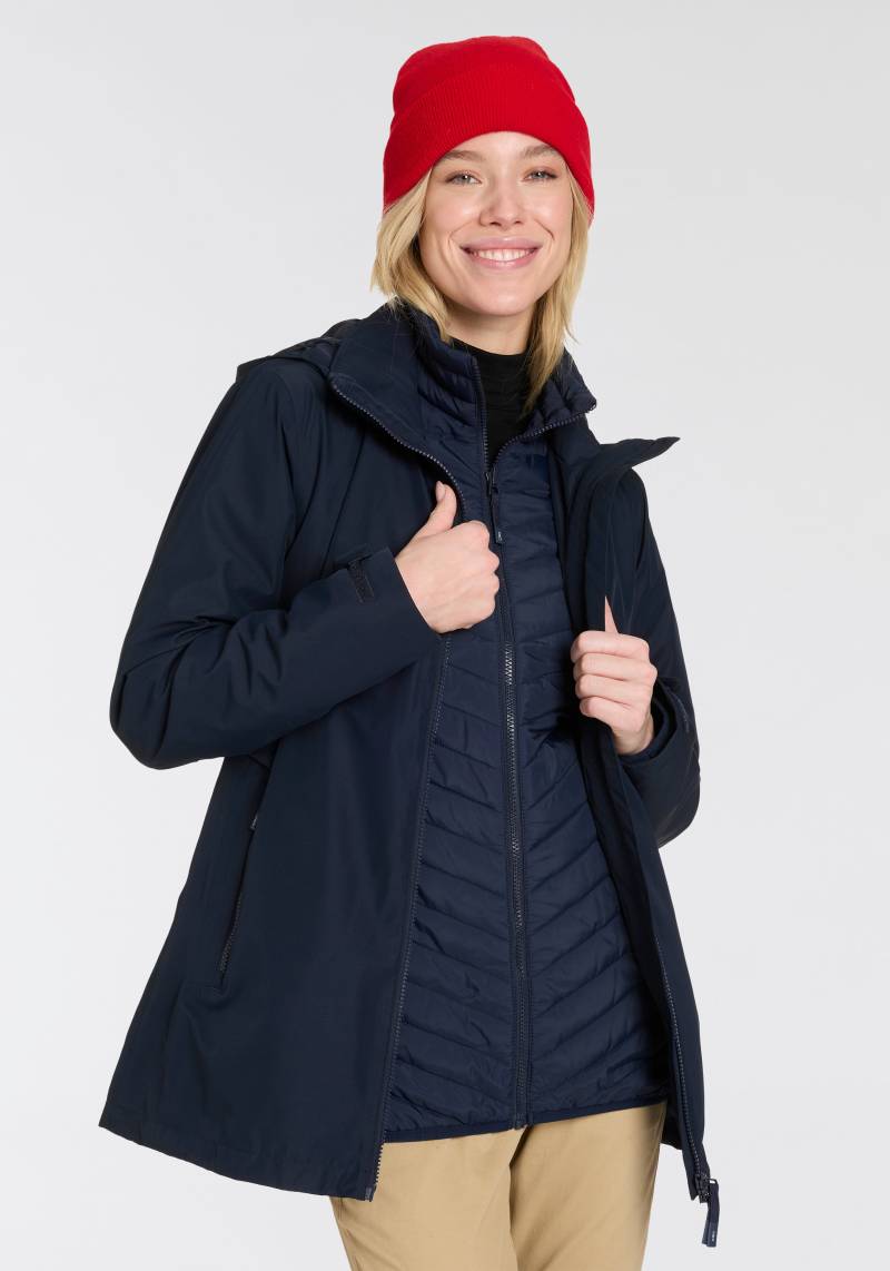 CMP 3-in-1-Funktionsjacke »WOMAN LONG JACKET ZIP HOOD DETACHABLE«, mit Kapuze von CMP