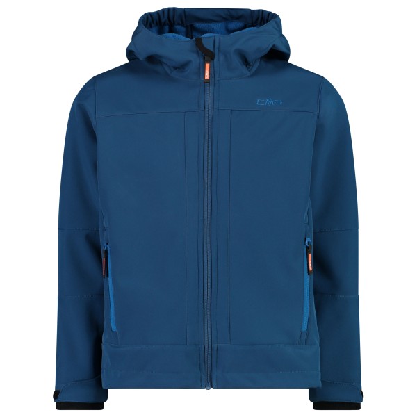 CMP - Boy's Jacket Fix Hood Softshell - Softshelljacke Gr 110 blau von CMP