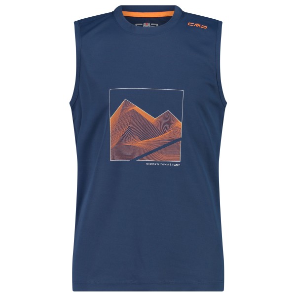 CMP - Boy's Sleeveless T-Shirt - Top Gr 116;128;140;152;164;176 blau;grün/gelb;rot von CMP