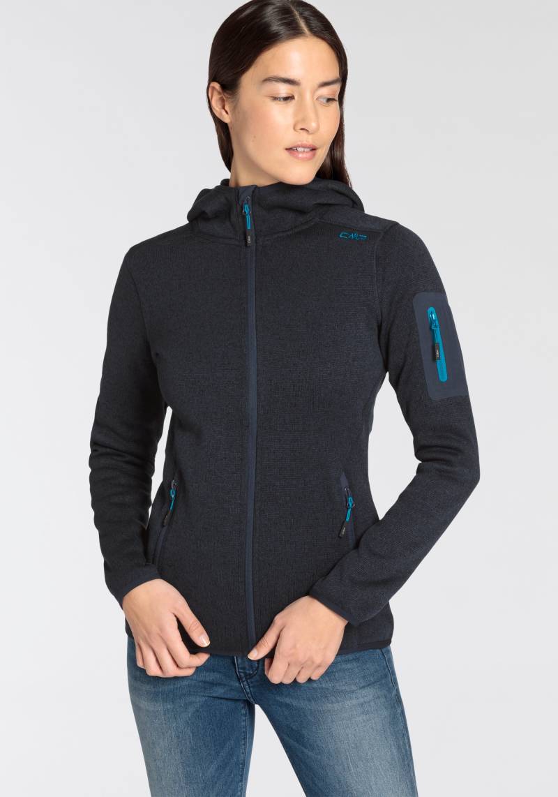 CMP Fleecejacke »WOMAN JACKET FIX HOOD«, mit Kapuze von CMP