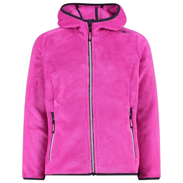 CMP - Girl's Jacket Fix Hood Highloft - Fleecejacke Gr 128 rosa von CMP