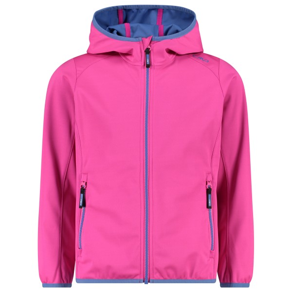 CMP - Girl's Jacket Fix Hood Light Softshell - Softshelljacke Gr 98 rosa von CMP