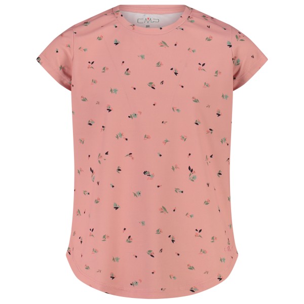 CMP - Girl's T-Shirt Piquet Pattern - T-Shirt Gr 128 rosa von CMP