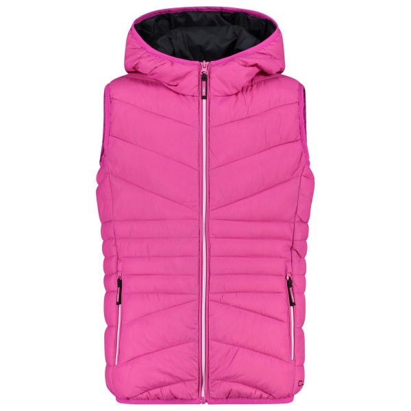 CMP - Girl's Vest Fix Hood - Kunstfasergilet Gr 128 rosa von CMP