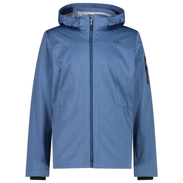 CMP - Jacket Zip Hood Light Melange - Softshelljacke Gr 46 blau von CMP