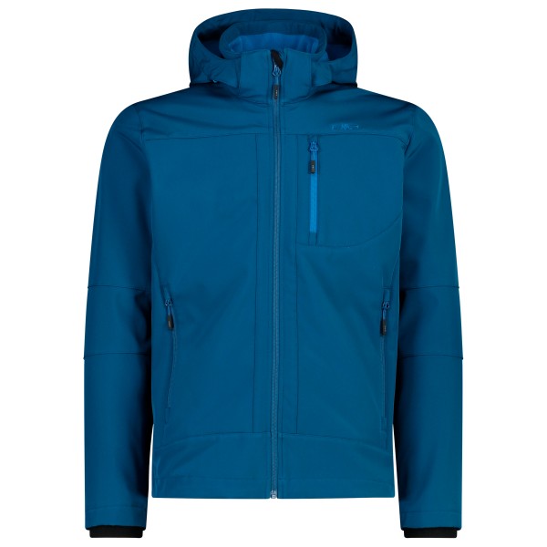 CMP - Jacket Zip Hood Softshell - Softshelljacke Gr 46 blau von CMP