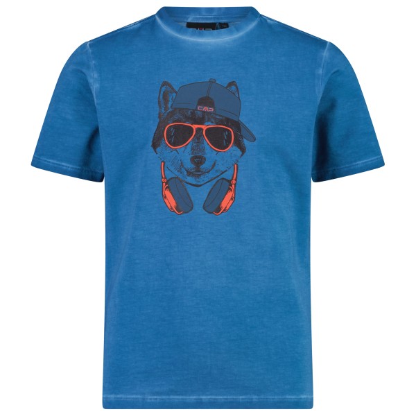 CMP - Kid's Stretch Dyed T-Shirt - T-Shirt Gr 128 blau von CMP