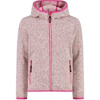 CMP Mädchen Fleecejacke Strick Hoodie koralle | 152 von CMP