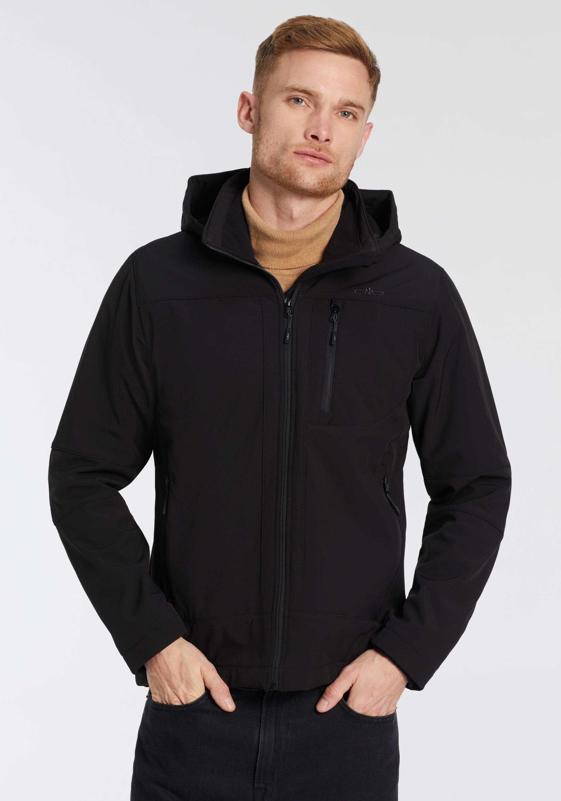 CMP Softshelljacke, (1 St.), mit Kapuze, Wasserabweisend & Winddicht & Atmungsaktiv CMP Softshelljacke, (1 St.), mit Kapuze, Wasserabweisend & Winddicht & Atmungsaktiv von CMP