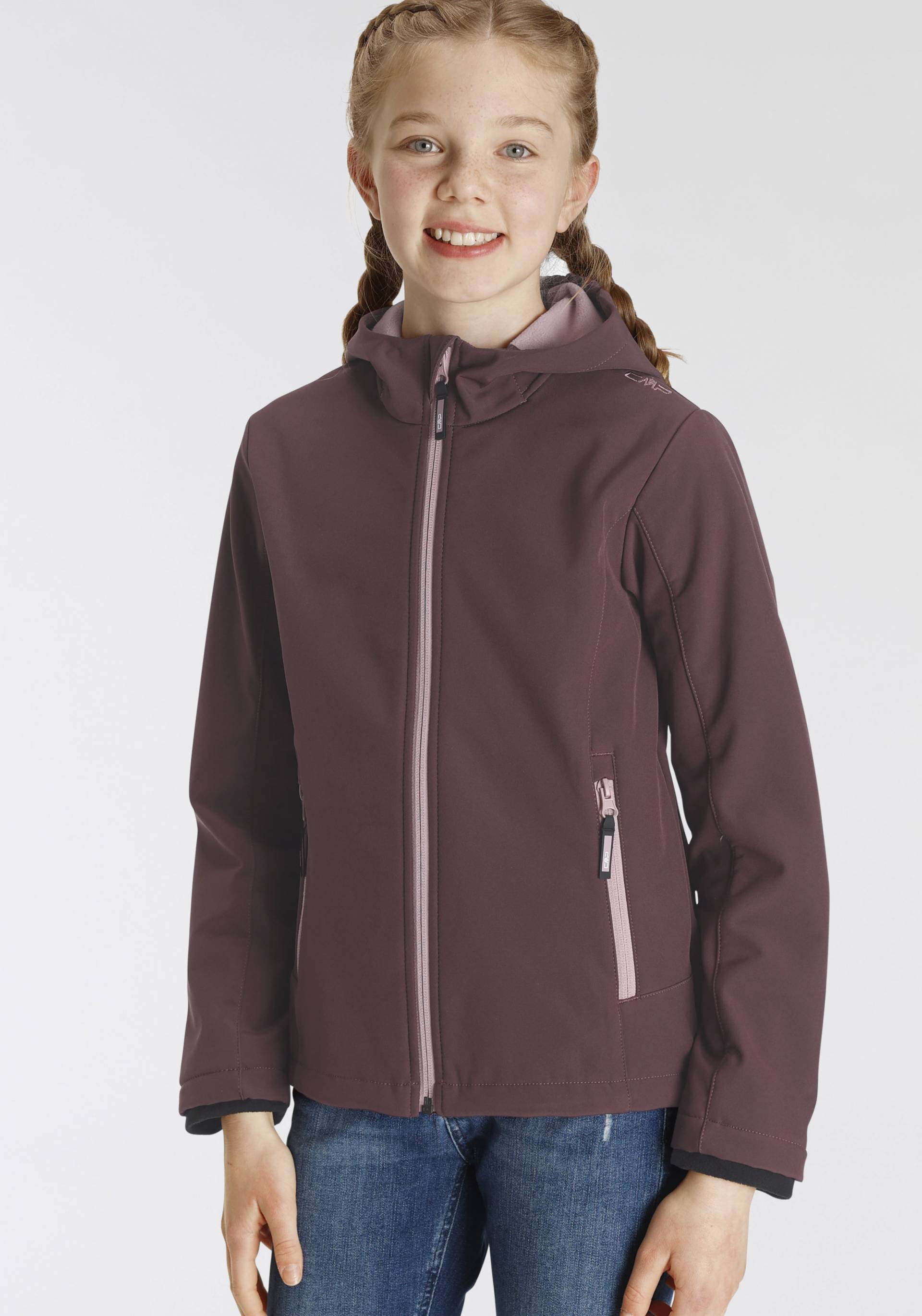 CMP Softshelljacke »KID G JACKET FIX HOOD für Kinder43405465«, mit Kapuze, Atmungsaktiv & Wasserabweisend & Windabweisend & für Kinder CMP Softshelljacke »KID G JACKET FIX HOOD für Kinder43405465«, mit Kapuze, Atmungsaktiv & Wasserabweisend & Windabweisend & für Kinder von CMP