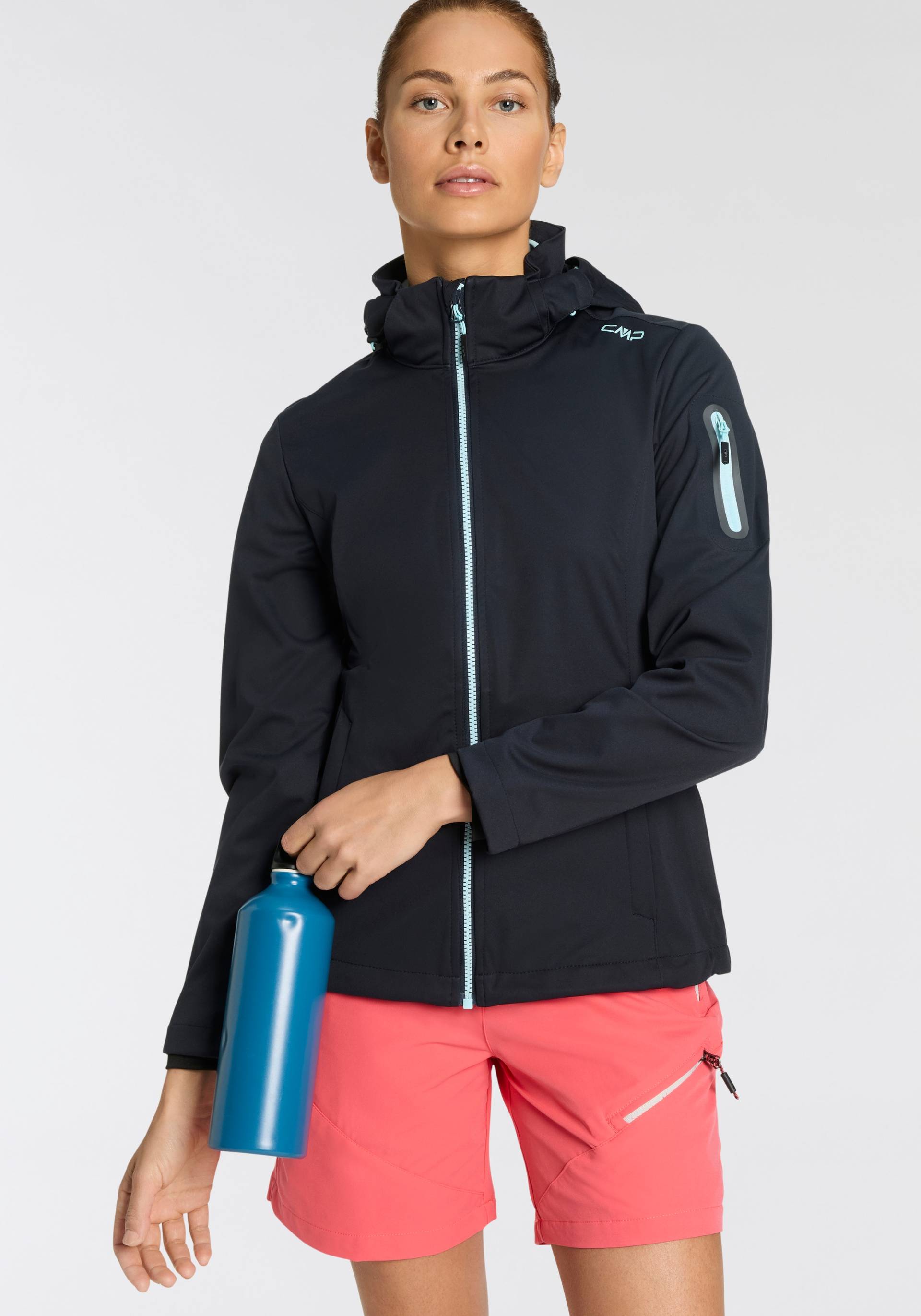 CMP Softshelljacke, mit Kapuze, Atmungsaktiv & Windabweisend & Wasserabweisend CMP Softshelljacke, mit Kapuze, Atmungsaktiv & Windabweisend & Wasserabweisend von CMP