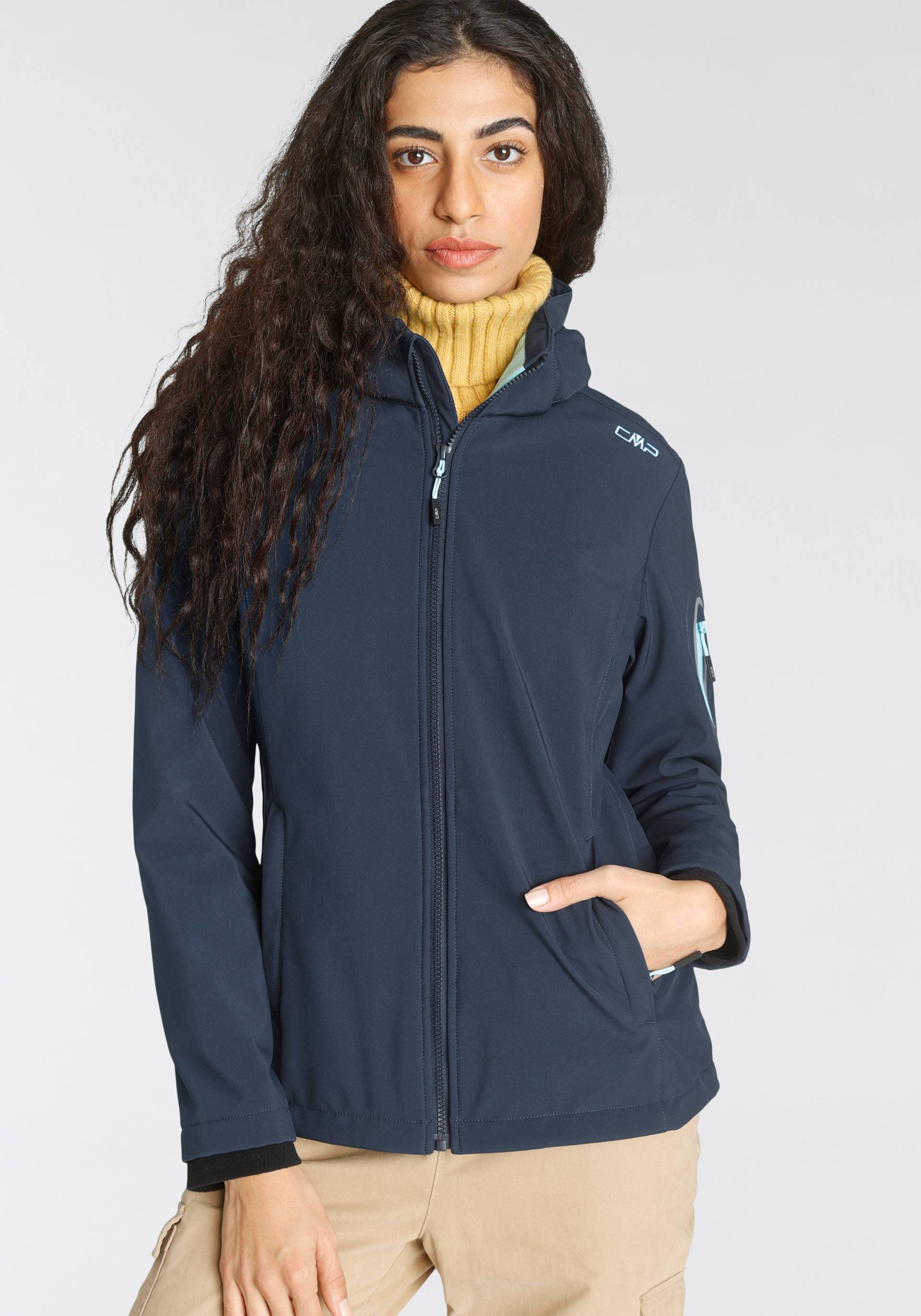 CMP Softshelljacke, mit Kapuze, Winddicht & Wasserabweisend & Atmungsaktiv CMP Softshelljacke, mit Kapuze, Winddicht & Wasserabweisend & Atmungsaktiv von CMP