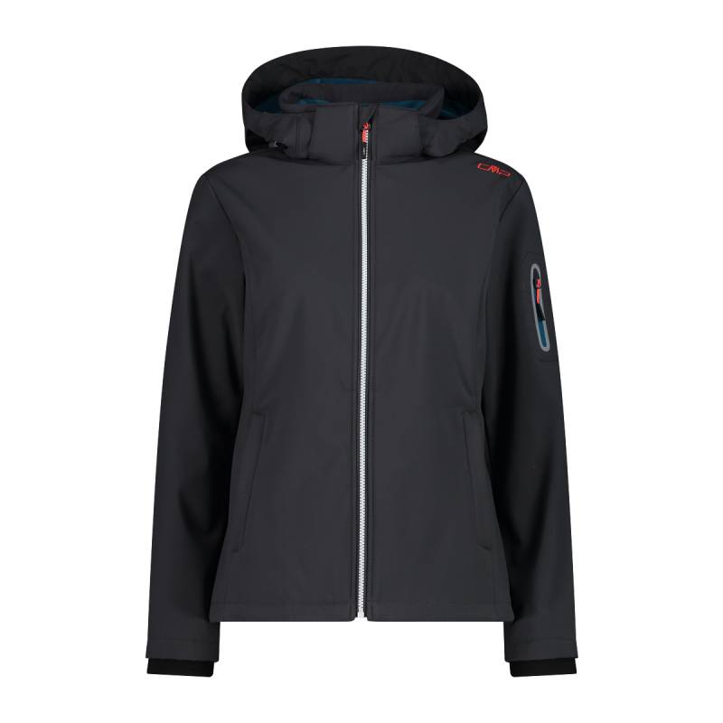 CMP Softshelljacke »WOMAN JACKET ZIP HOOD«, (1 St.), Wärmend & wind- & wasserabweisend von CMP