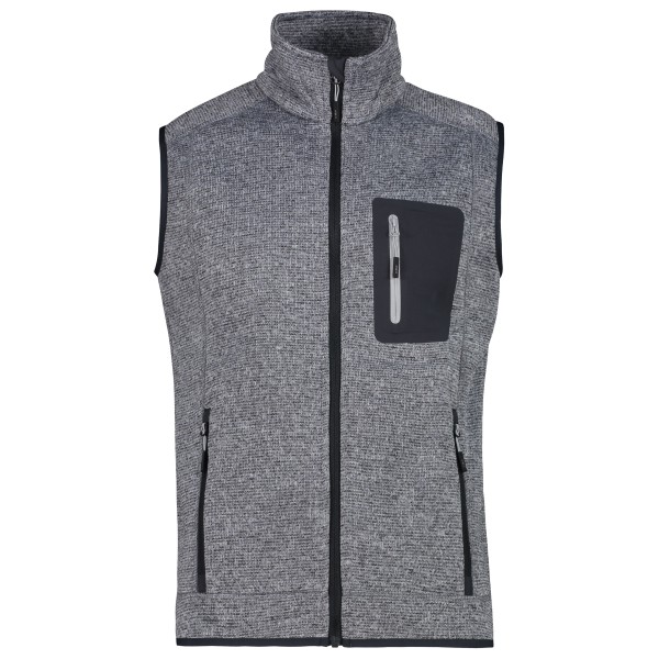 CMP - Vest Jacquard Knitted - Fleecegilet Gr 50 grau von CMP