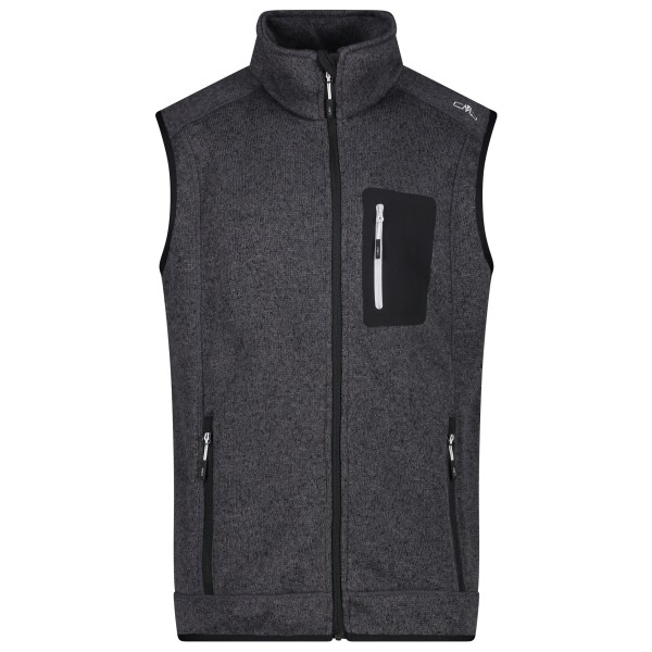 CMP - Vest Jacquard Knitted - Fleecegilet Gr 54 grau von CMP