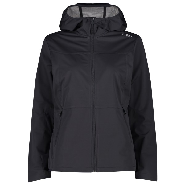 CMP - Women's Extralight Softshell Jacket w/ Fix Hood - Softshelljacke Gr 36 schwarz/grau von CMP