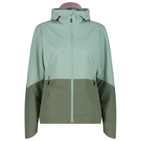 CMP - Women's Extralight Softshell Jacket w/ Fix Hood - Softshelljacke Gr 42 türkis/oliv von CMP