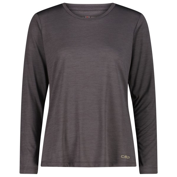 CMP - Women's L/S Jacquard T-Shirt - Funktionsshirt Gr 36 grau von CMP