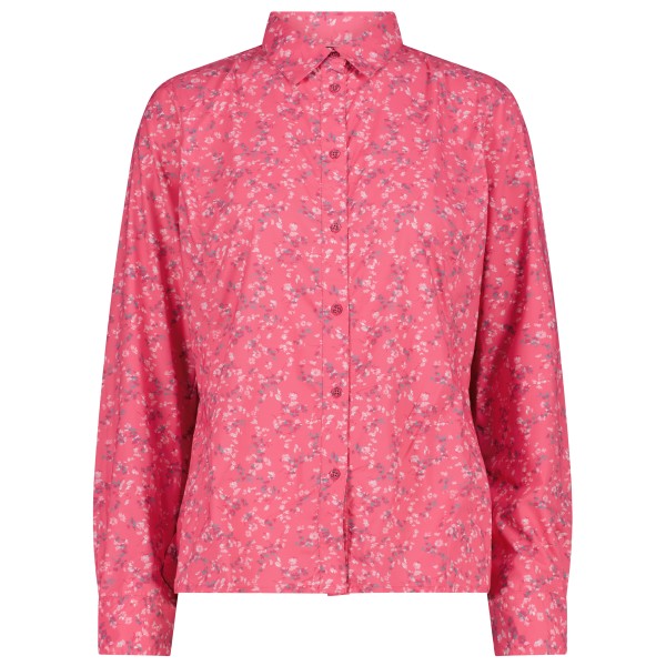 CMP - Women's Longsleeve Shirt with Pattern - Bluse Gr 42 rosa von CMP