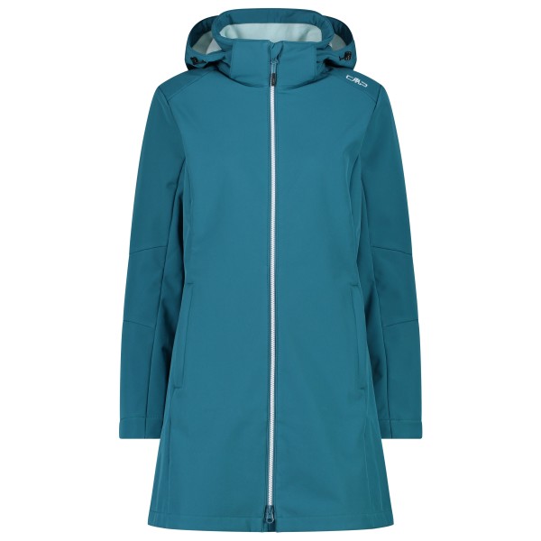 CMP - Women's Parka Zip Hood Softshell - Softshelljacke Gr 36 türkis/blau von CMP