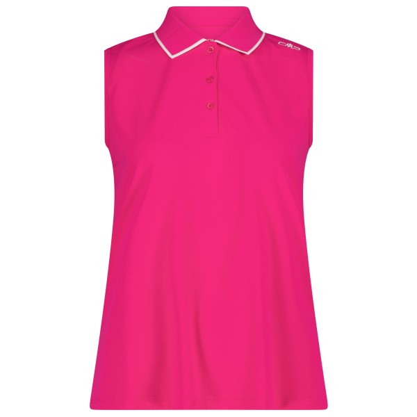 CMP - Women's Polo Sleeveless - Polo-Shirt Gr 46 rosa von CMP