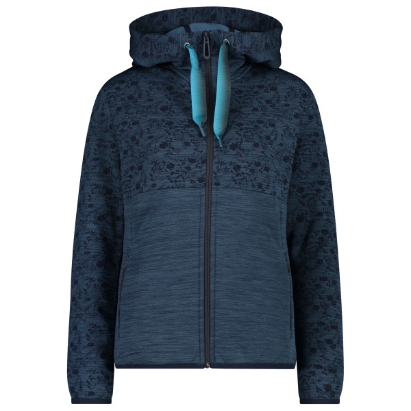 CMP - Women's Printed Stretch Jacket Fix Hood - Fleecejacke Gr 48 blau CMP - Women's Printed Stretch Jacket Fix Hood - Fleecejacke Gr 48 blau von CMP