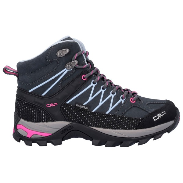 CMP - Women's Rigel Mid Trekking Shoes Waterproof - Wanderschuhe Gr 39 schwarz/blau von CMP