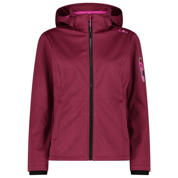 CMP - Women's Softshell Jacket Zip Hood - Softshelljacke Gr 38 rot von CMP