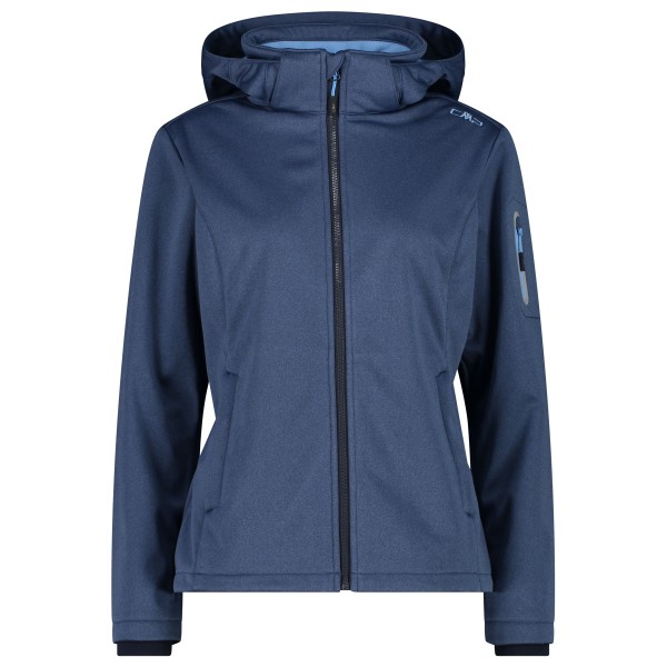 CMP - Women's Softshell Jacket Zip Hood - Softshelljacke Gr 48 blau von CMP