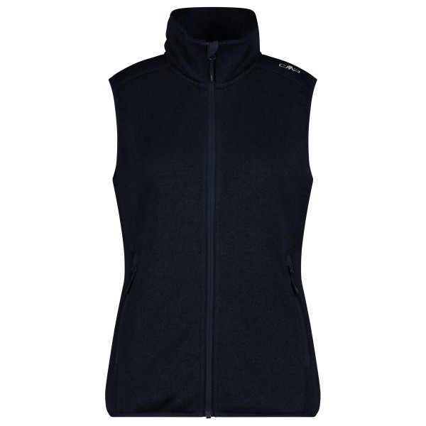 CMP - Women's Vest Jacquard Knitted - Fleecegilet Gr 40 schwarz von CMP