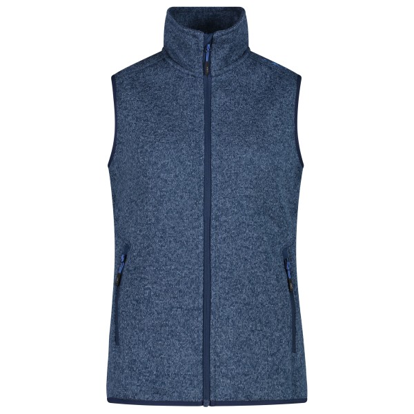 CMP - Women's Vest Jacquard Knitted - Fleecegilet Gr 44 blau von CMP