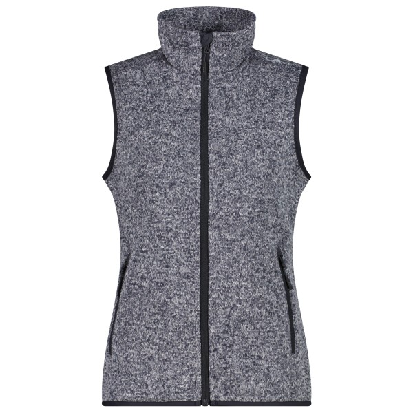 CMP - Women's Vest Jacquard Knitted - Fleecegilet Gr 48 grau von CMP