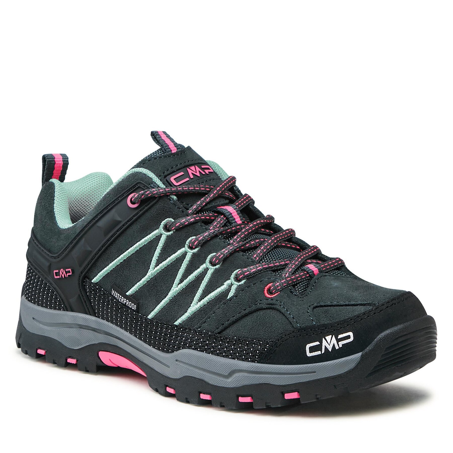 Trekkingschuhe CMP Kids Rigel Mid Trekking Shoe Wp 3Q12944J Türkisfarben von CMP